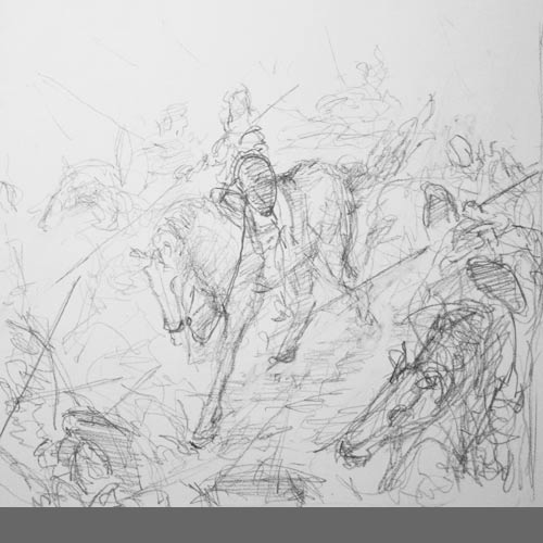 cavalry charge sketch